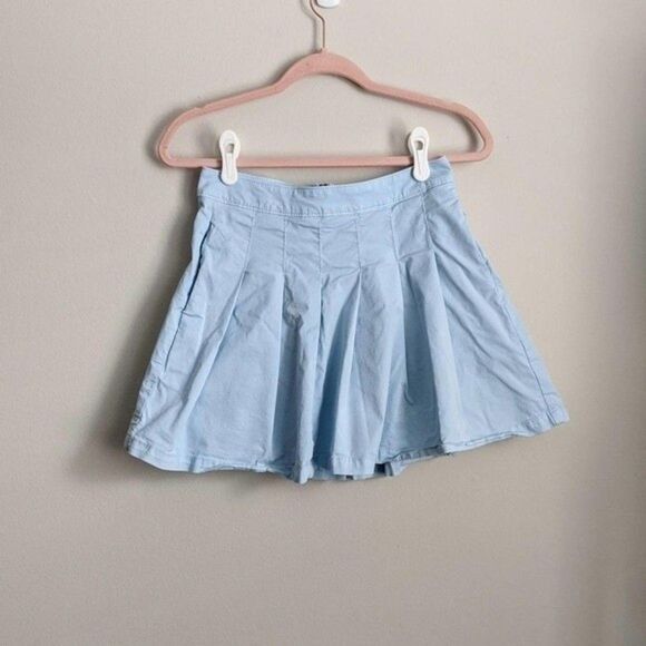 American Eagle | Light Blue Pleated High Waisted Skirt Size 2 - Picture 1 of 4